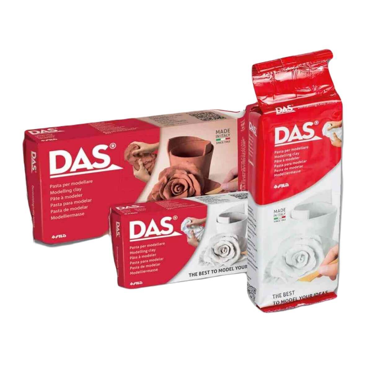DAS Modelling Clay, 500g or 1kg, in 3 Colours - White, Terracotta or Stone  DAS Modelling Clay : Shop online to find the best selection